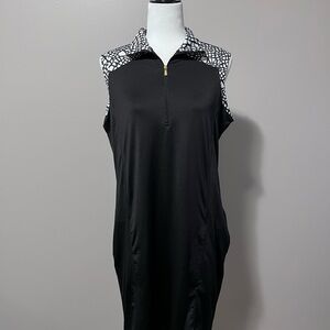 Nancy Lopez Golf DeLux Dri Sleeveless Polo Shirt Dress
